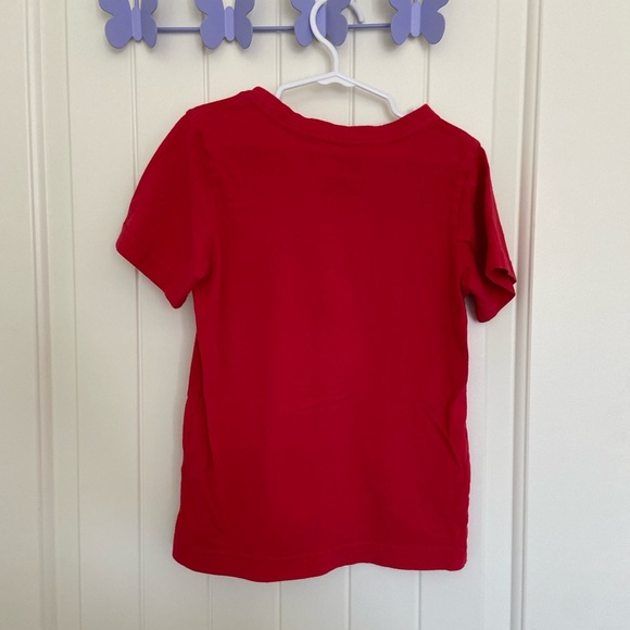 EUC‎ | Nike boy’s basic solid red swoosh short sleeve shirt size 7 - Picture 5 of 5